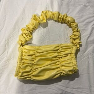 ASOS Yellow Ruched Shoulder Bag